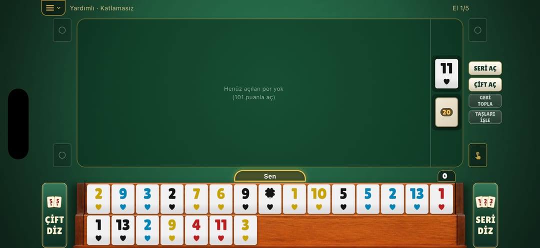 101 Okey Masası — 1