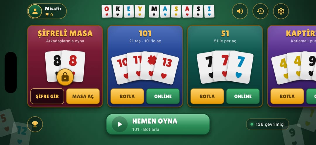 101 Okey Masası — 4